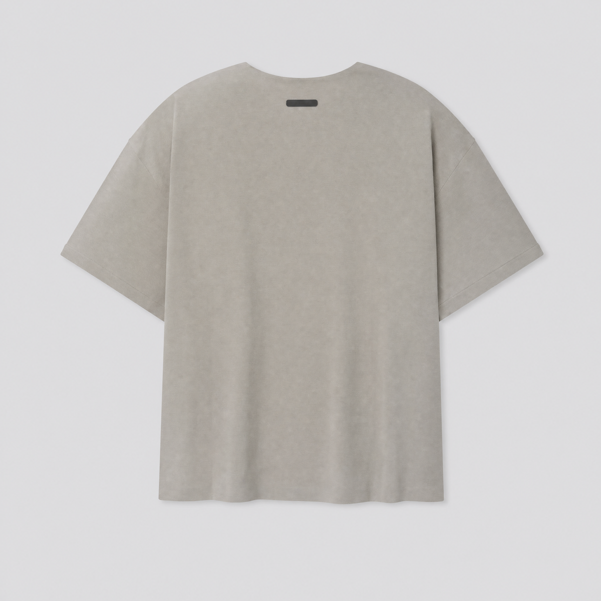 T-shirt en maille ponte taupe, vue de dos