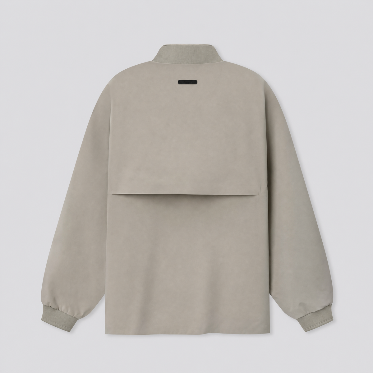 Veste de survêtement demi-zip taupe, vue de dos
